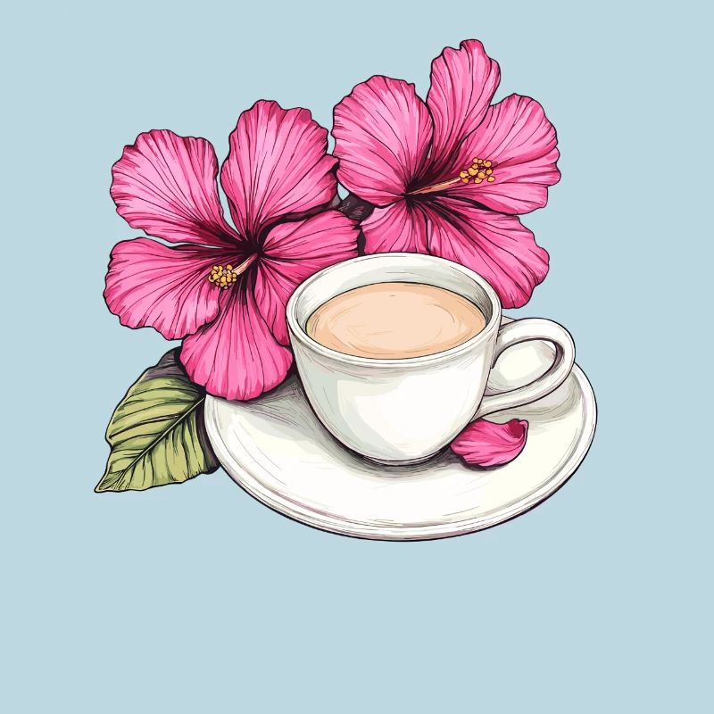 Hibiskus Kaffeetasse Impression
