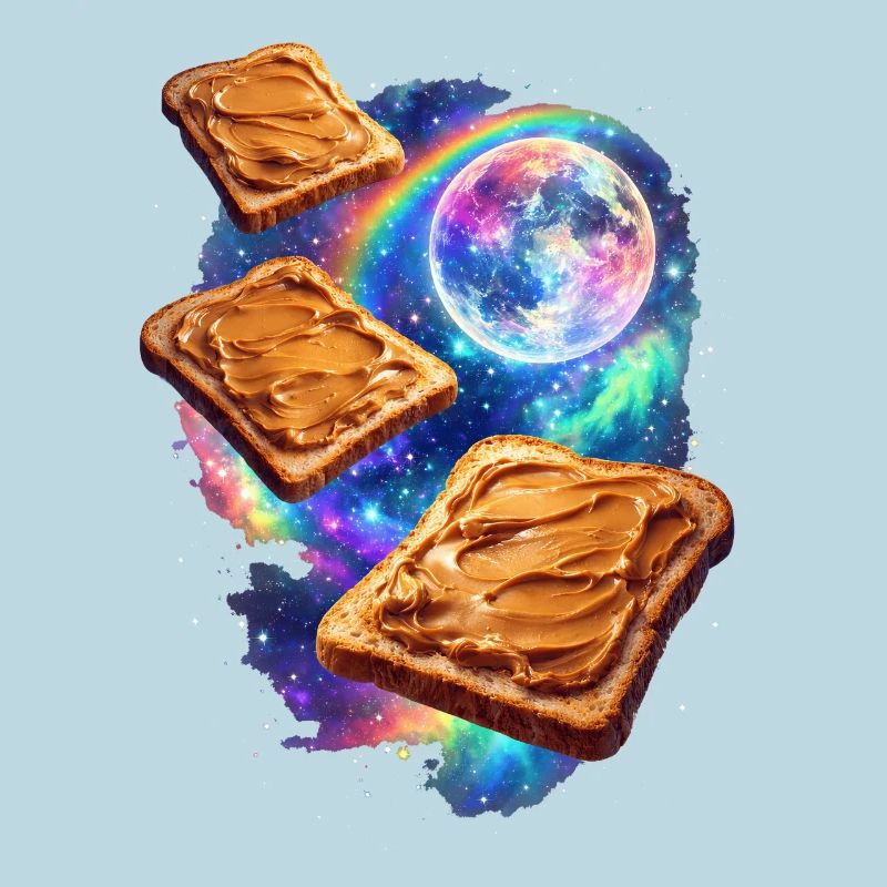 Toasts au beurre de cacahuète de l’espace