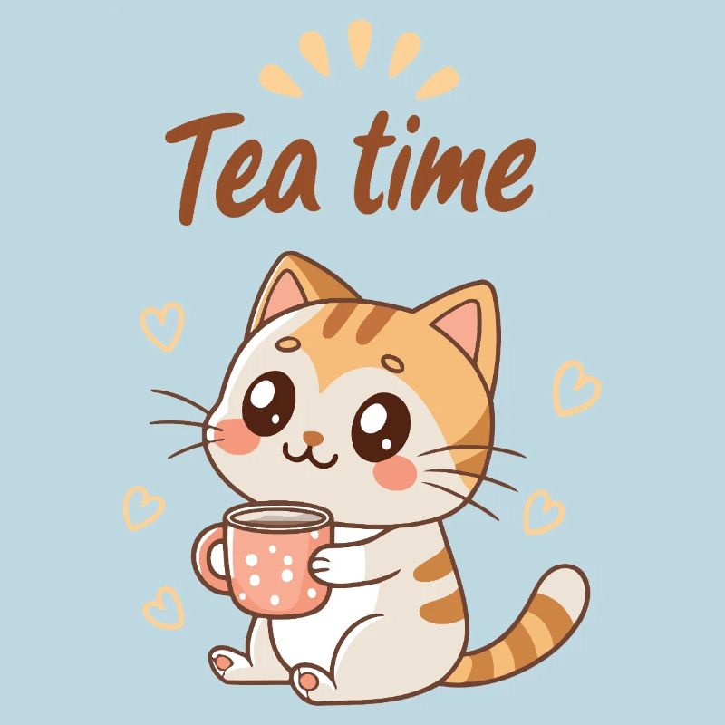 Mignon Chat Tea Time Douceur Cozy