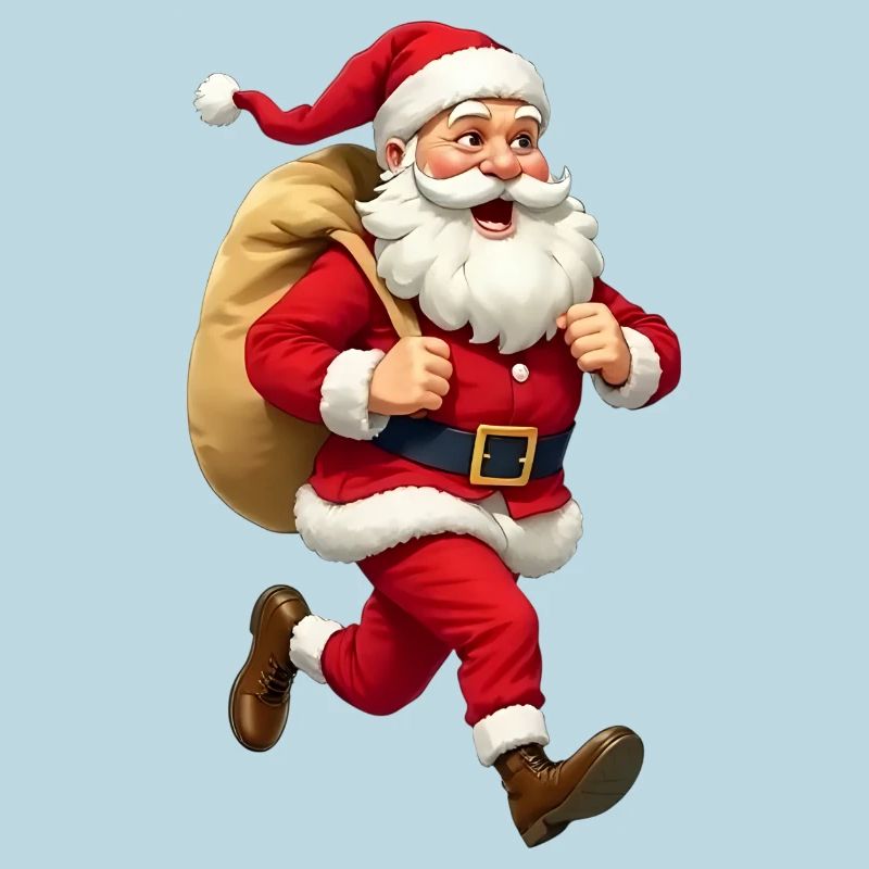 Weihnachtsmann läuft