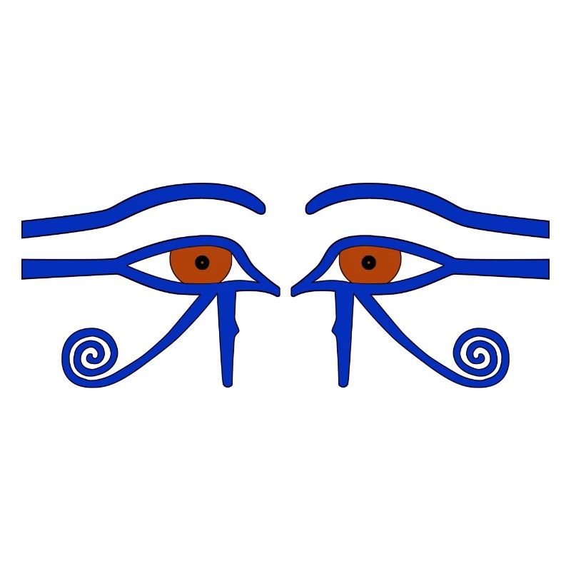 Amulette de protection. Aussi : Œil d’Horus. L'« Œil Saint »
