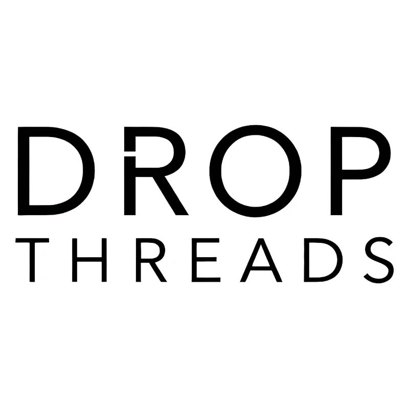 Drop Threads : Typographie minimaliste