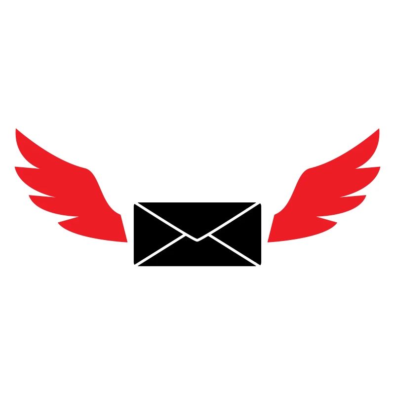 Courrier express enveloppe ailée poste