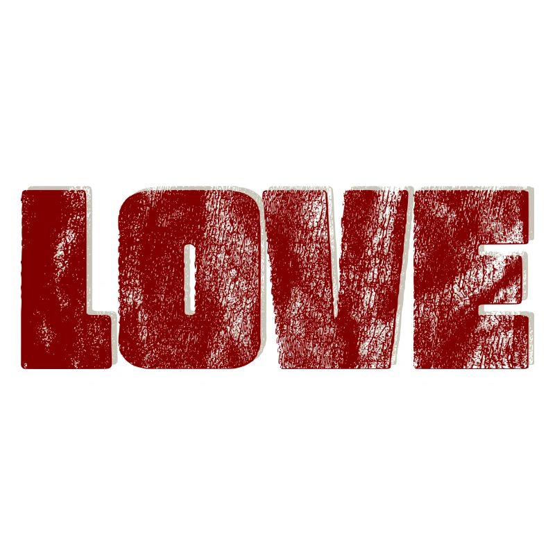 Conception typographique de l’amour en détresse