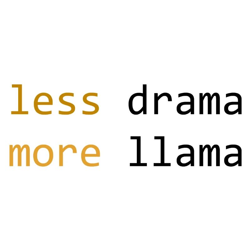 Moins de drame, plus de Lama, de lumière