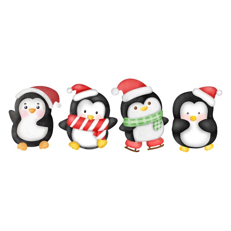 Funny pinguin Christmas
