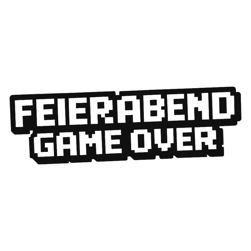 Feierabend Gameover Pixel Style