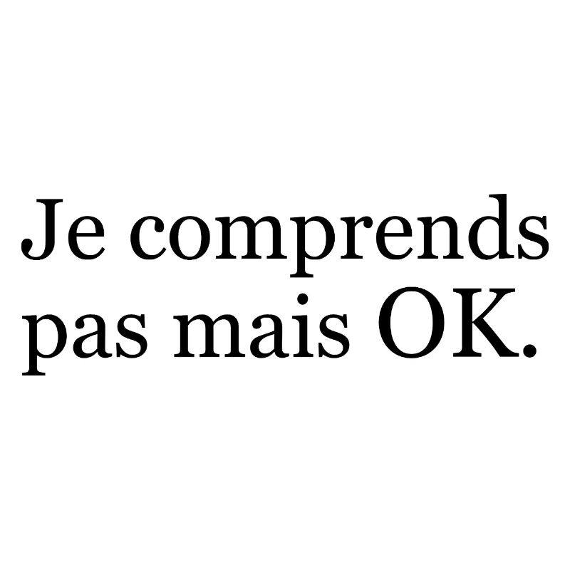 « Je comprends pas mais ok. » Noir
