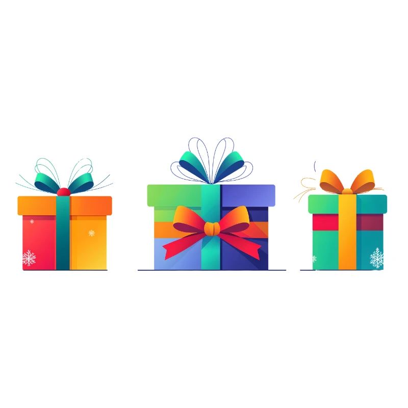Rainbow Gift Boxes Trio