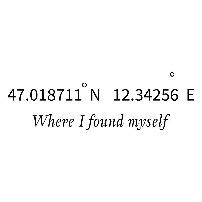 Coordinates – Where I Found Myself