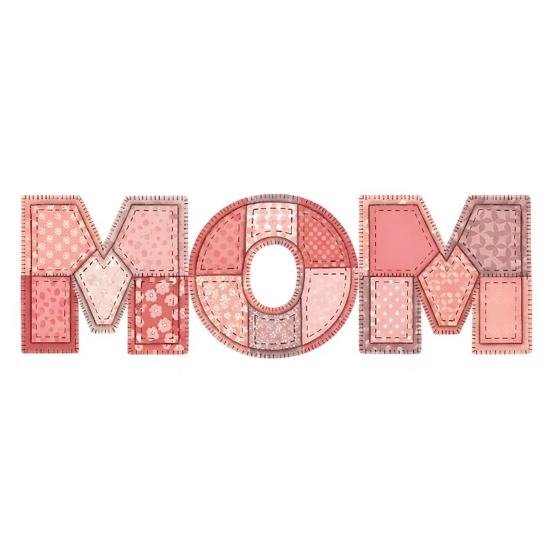 Mom Patchwork Blumen Muster Geschenk