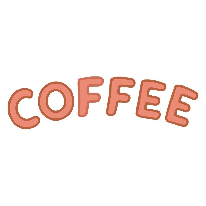 Kaffee-Letterpress-Bogen