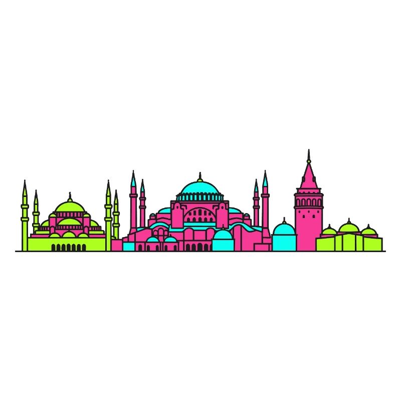 Istanbuler Stadtskyline Hagia Sophia Kunst