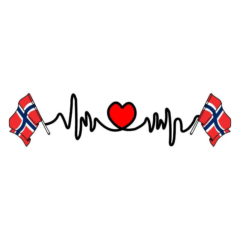 Heart rate cardio flag Norway