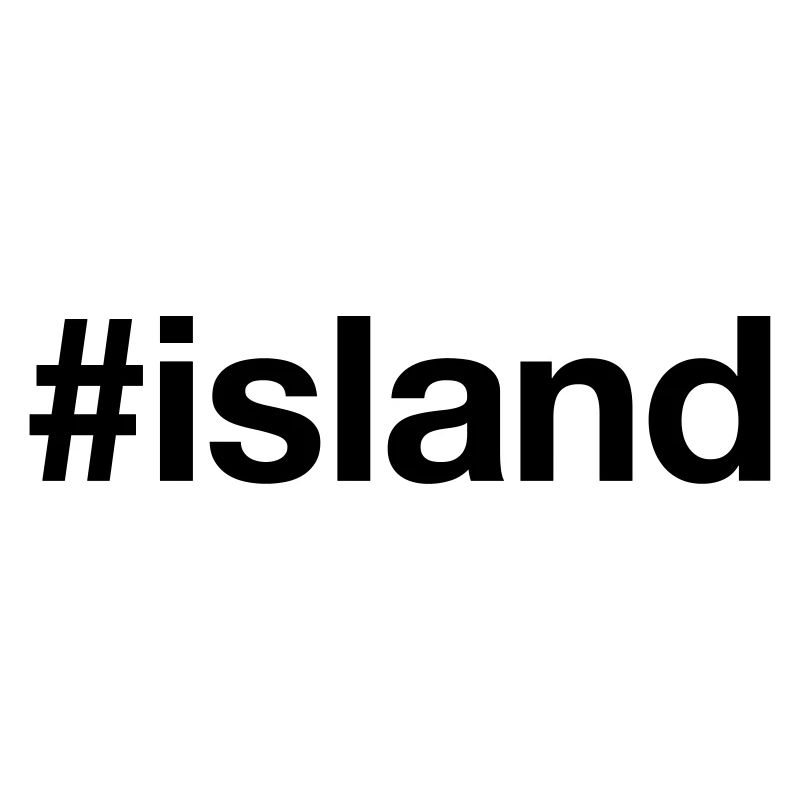 ISLAND Islande Hashtag