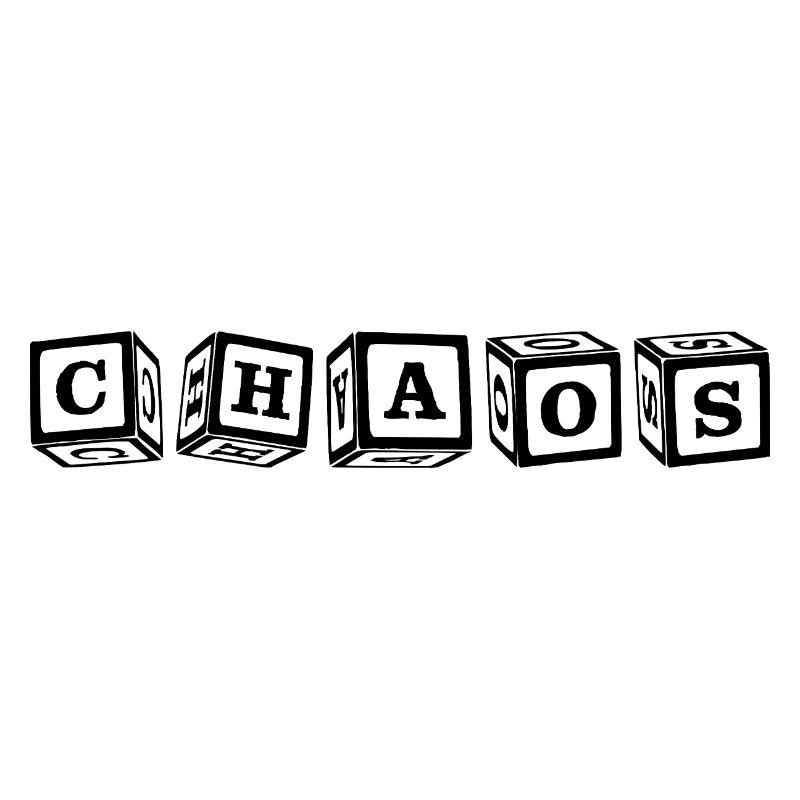 Chaos – Eye-catching 3D cube letter design