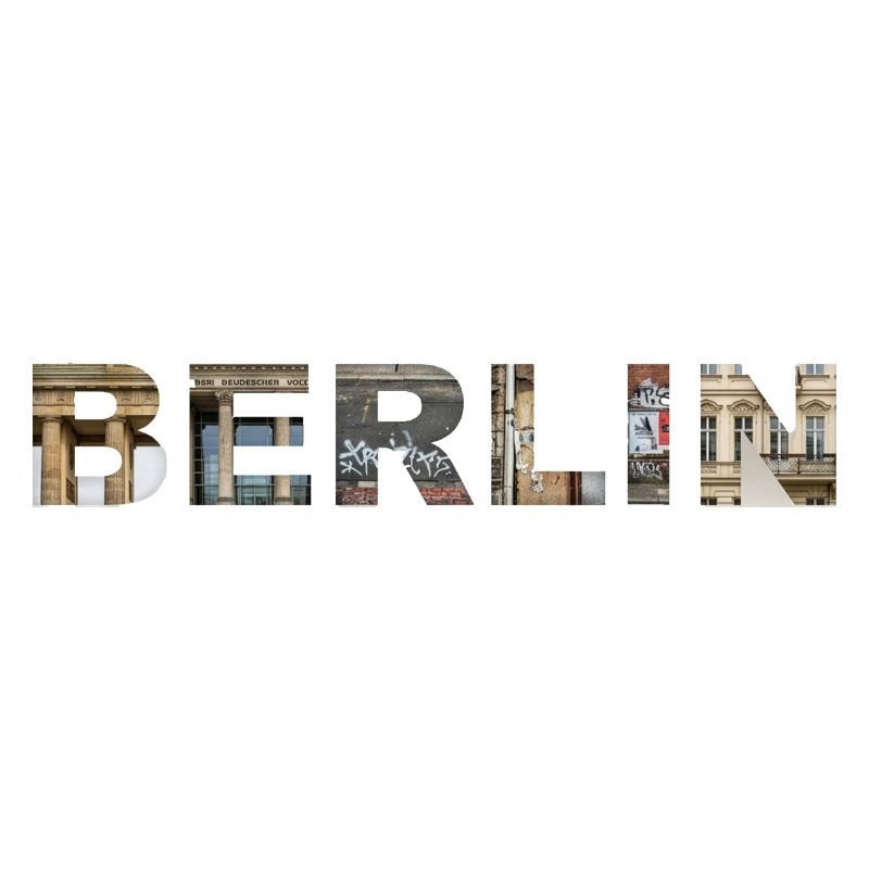 BERLIN – Lettrage architectural urbain