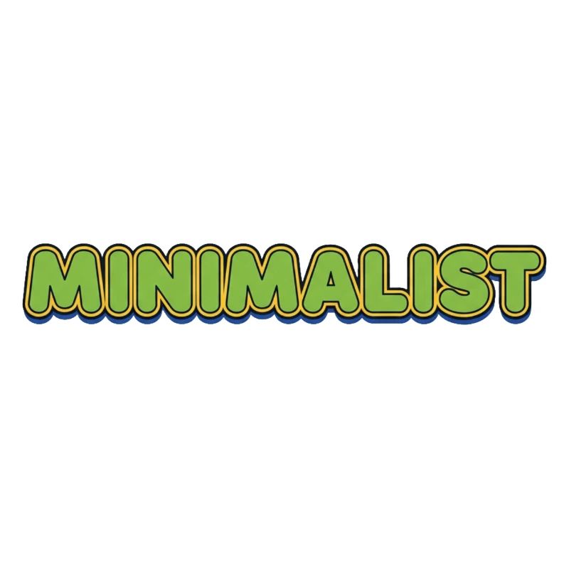 Minimalist Neon Lettering Retro