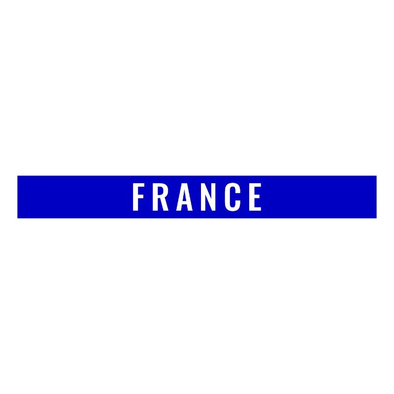 France Rectangle Bleu