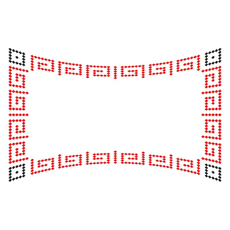 Frame pattern red