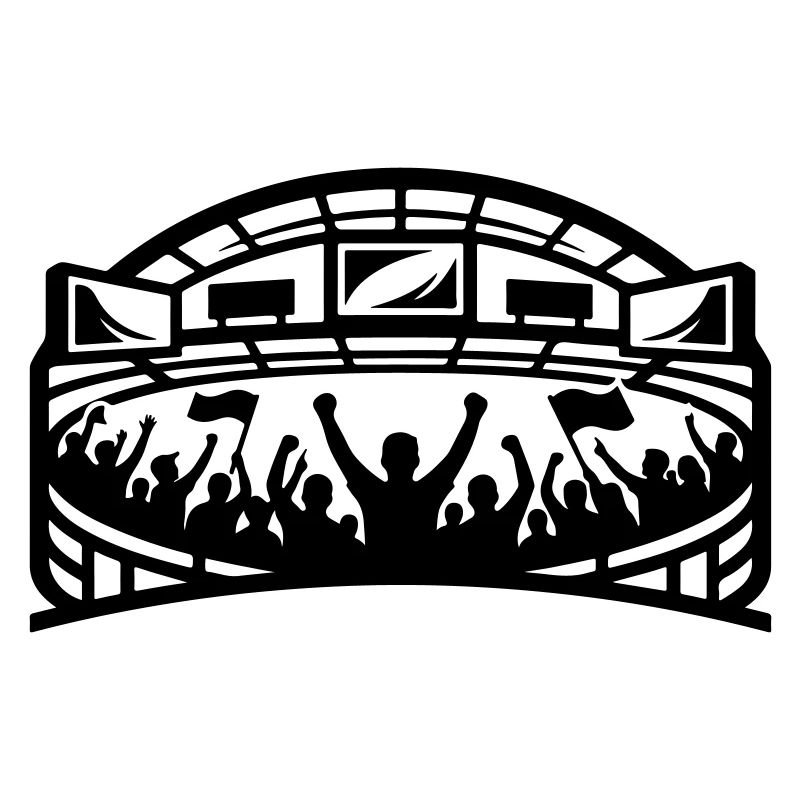 Stadium Fans Silhouette
