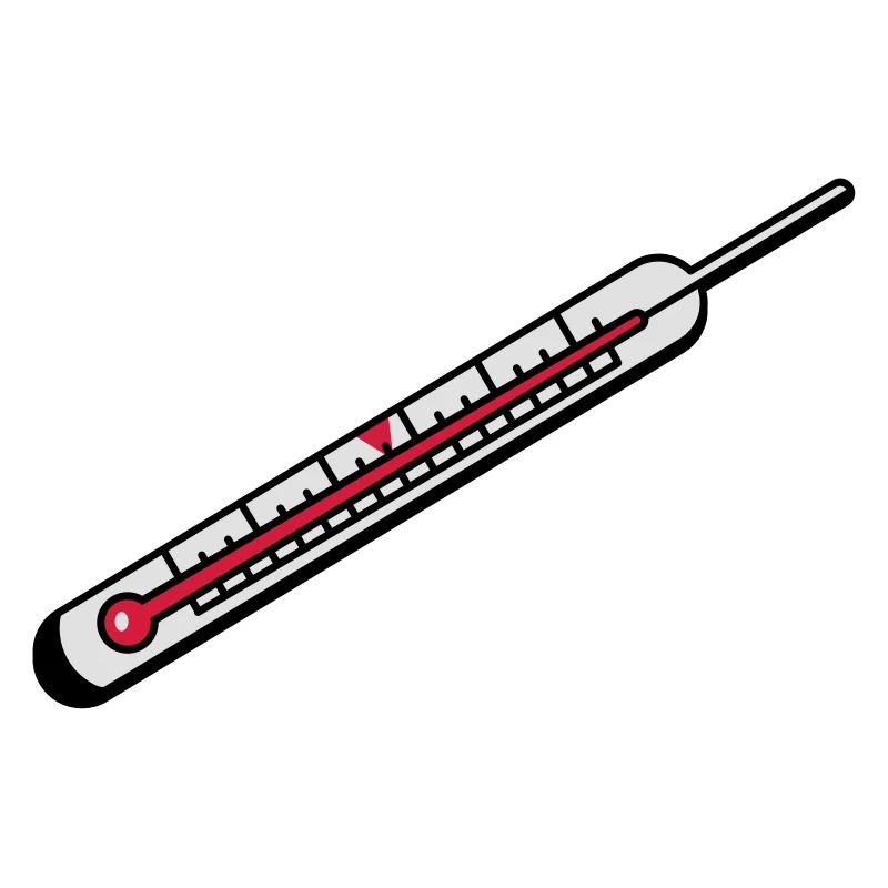 Ein Quecksilber Thermometer