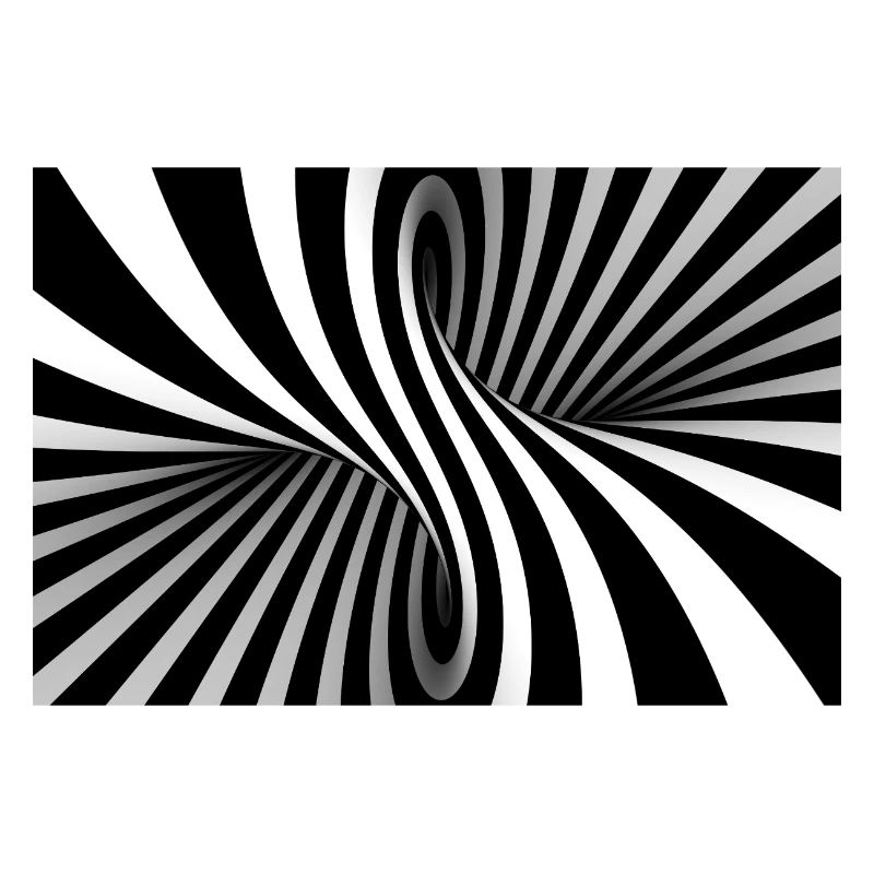 Illusion Spirale Noir Blanche