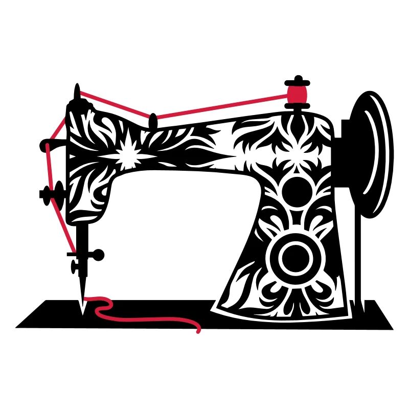 Une antique machine à coudre