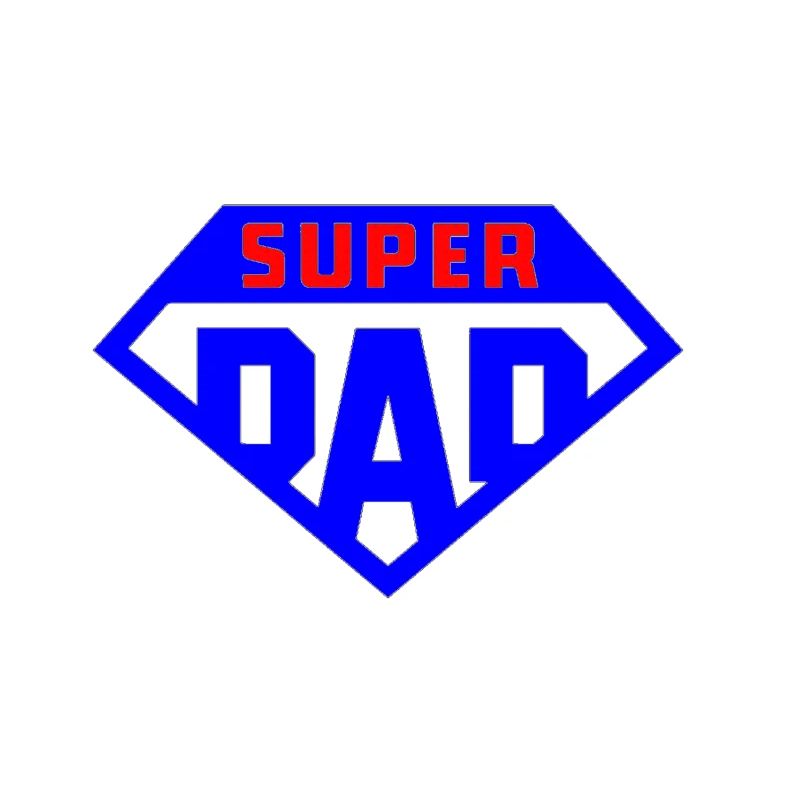 Super Papa Hellblaues Abzeichen