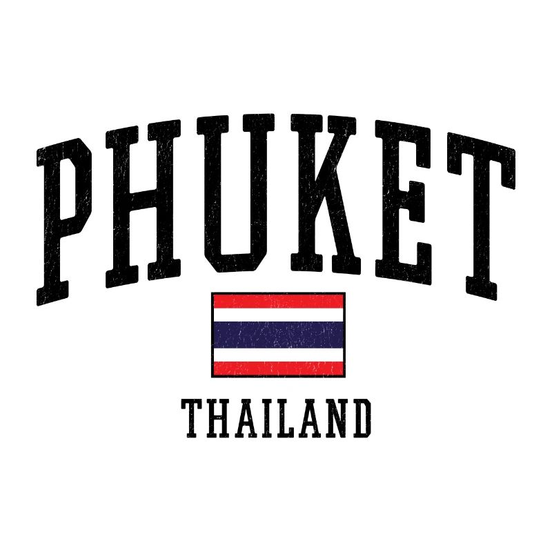 Motif du drapeau de Phuket Thaïlande