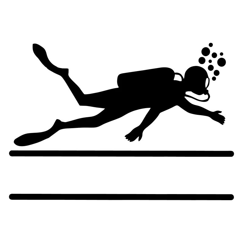 Logo sous-marin de plongeur