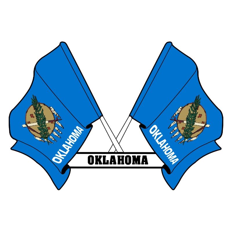Zwei Flaggen mit dem Text OKLAHOMA