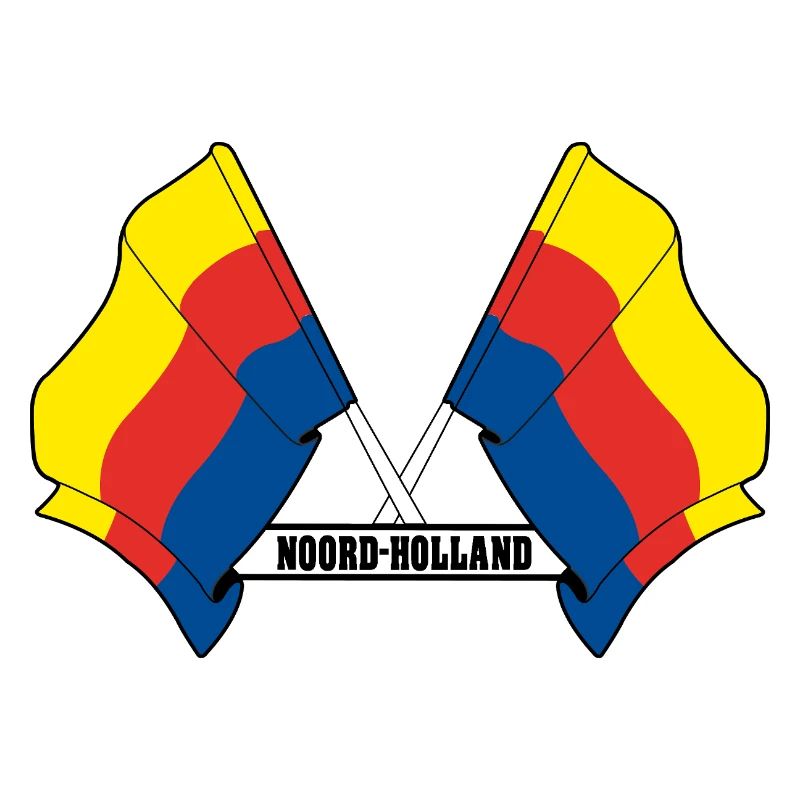 Deux drapeaux texte HOLLANDE-SEPTENTRIONALE