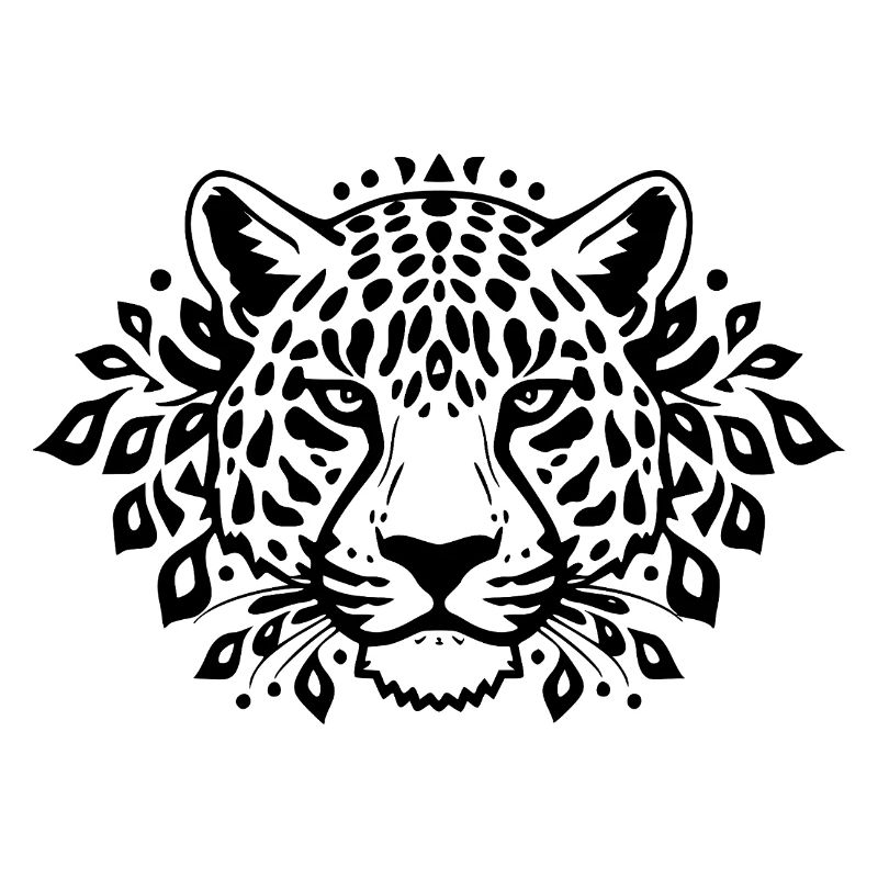 Leopard schwarz schwarzer Leopard 