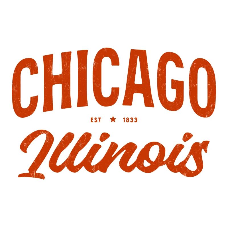 Chicago Illinois Vintage Script