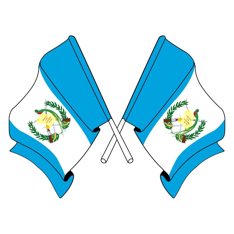 Deux drapeaux du Guatemala