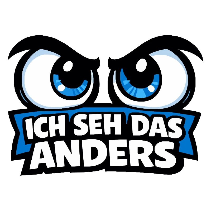 Ich seh das anders – Comic Augen Statement Motiv