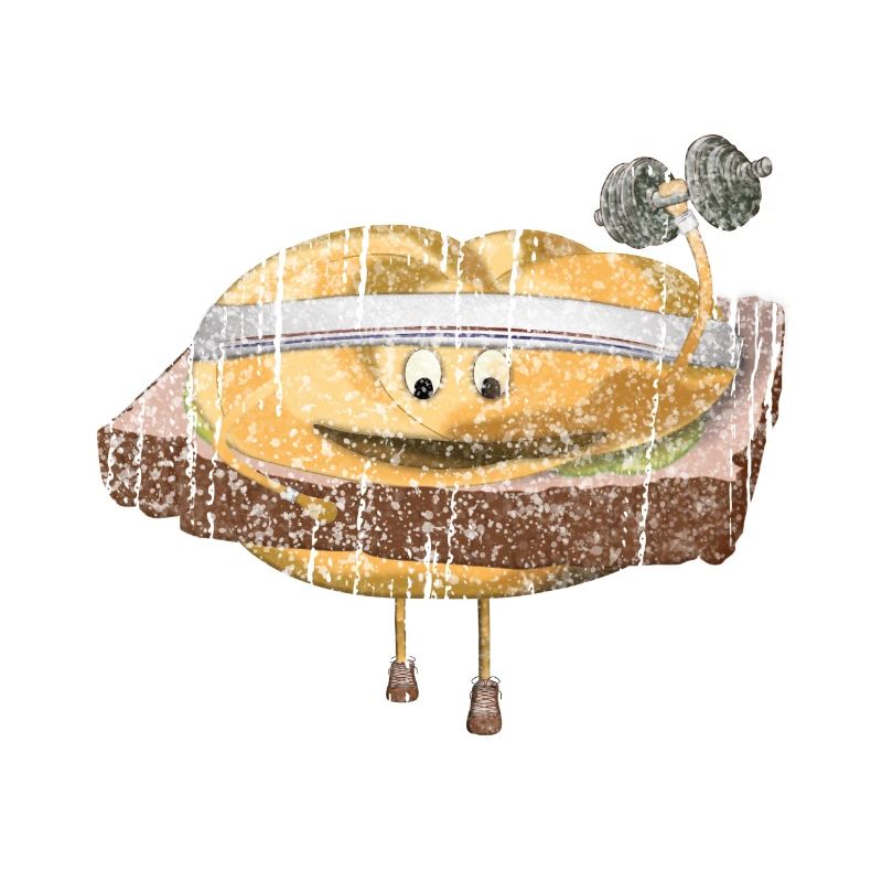 Leberkas Semmerl – Illustration drôle