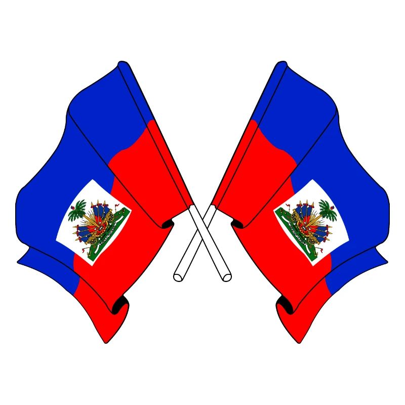 Deux drapeaux d’Haïti