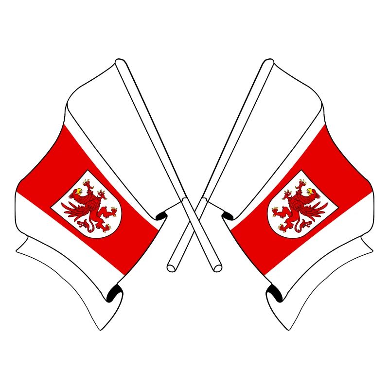 Two West Pomeranian flags