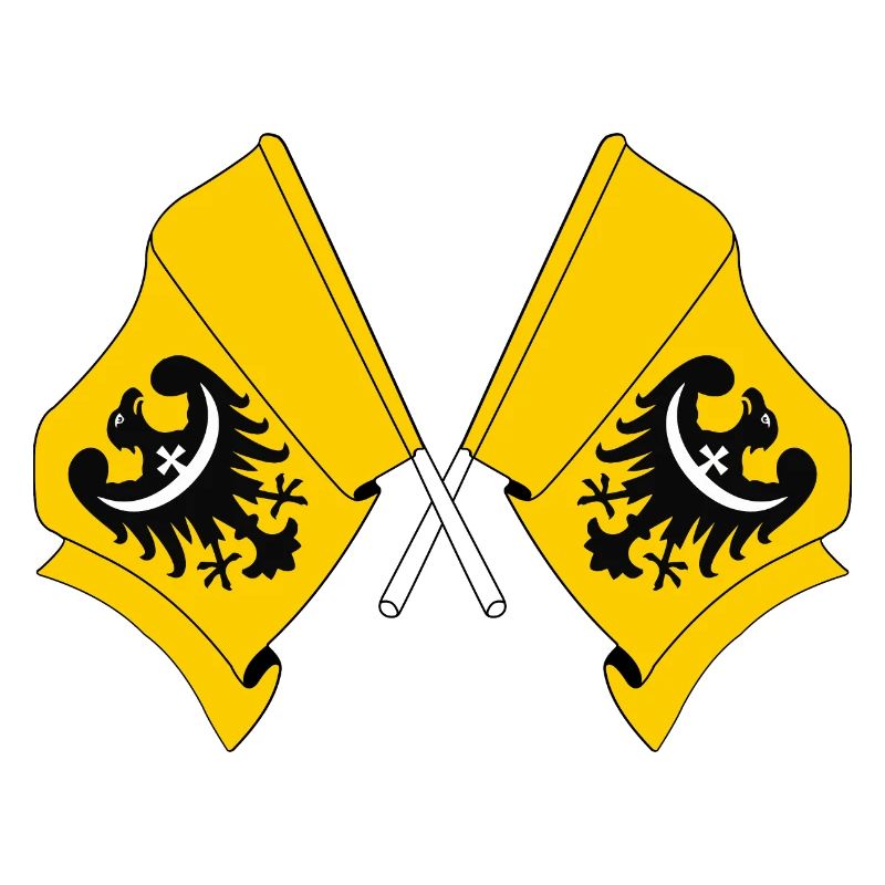 Deux drapeaux de Basse-Silésie