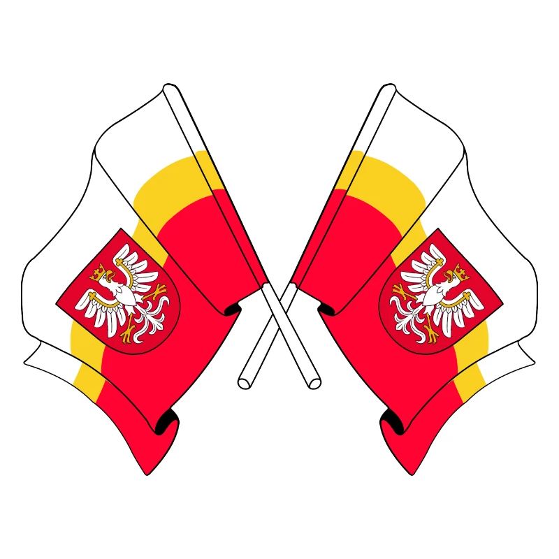 Deux drapeaux Petite Pologne