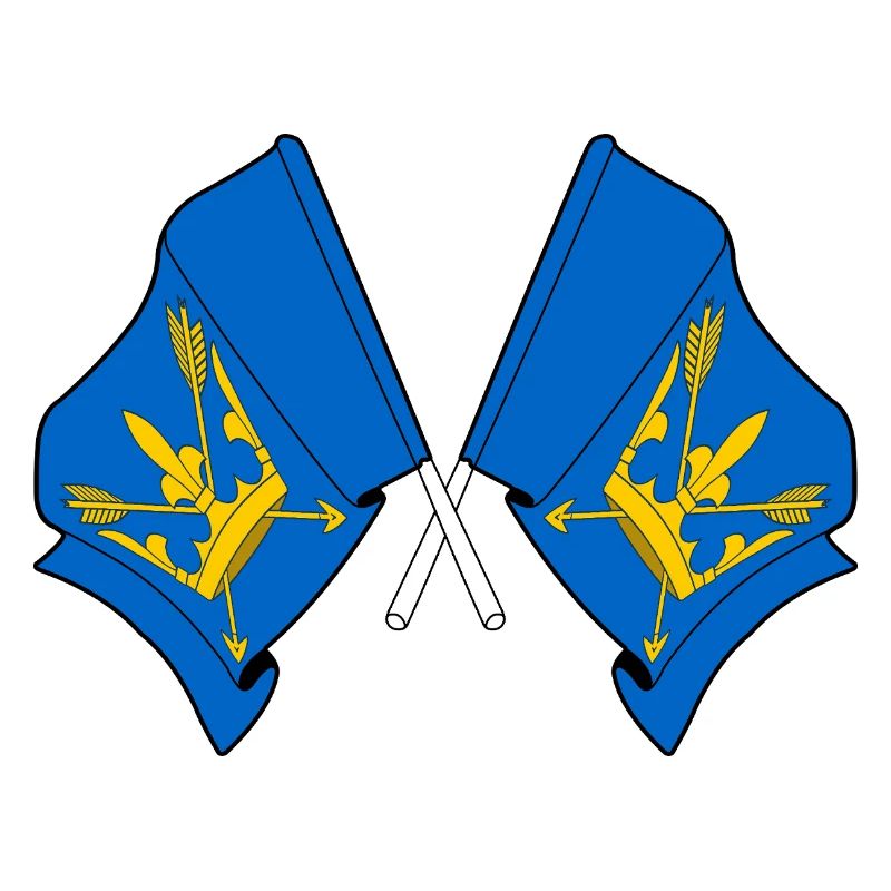 Drapeaux du Suffolk croisés