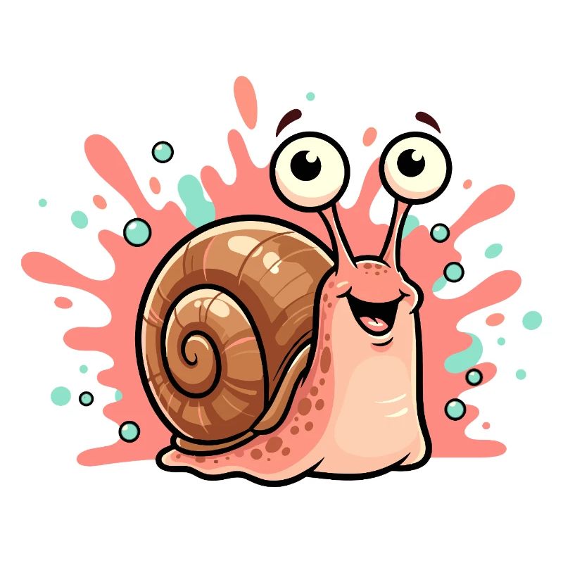 Design joyeux de l’escargot