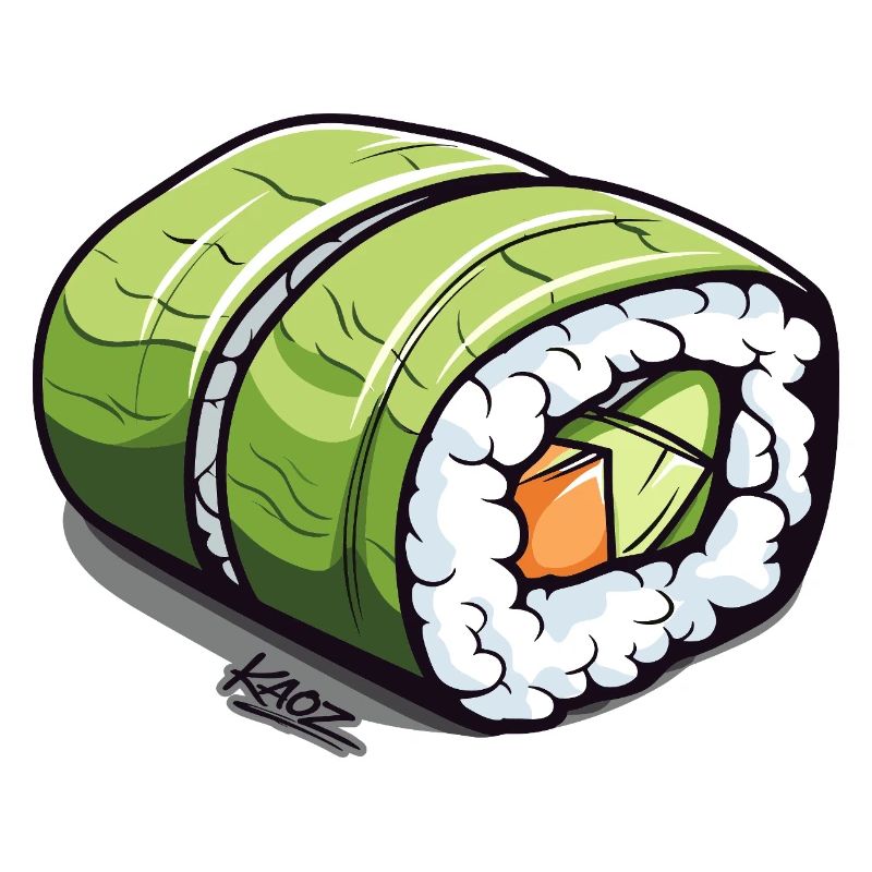 Emerald Green Sushi Roll