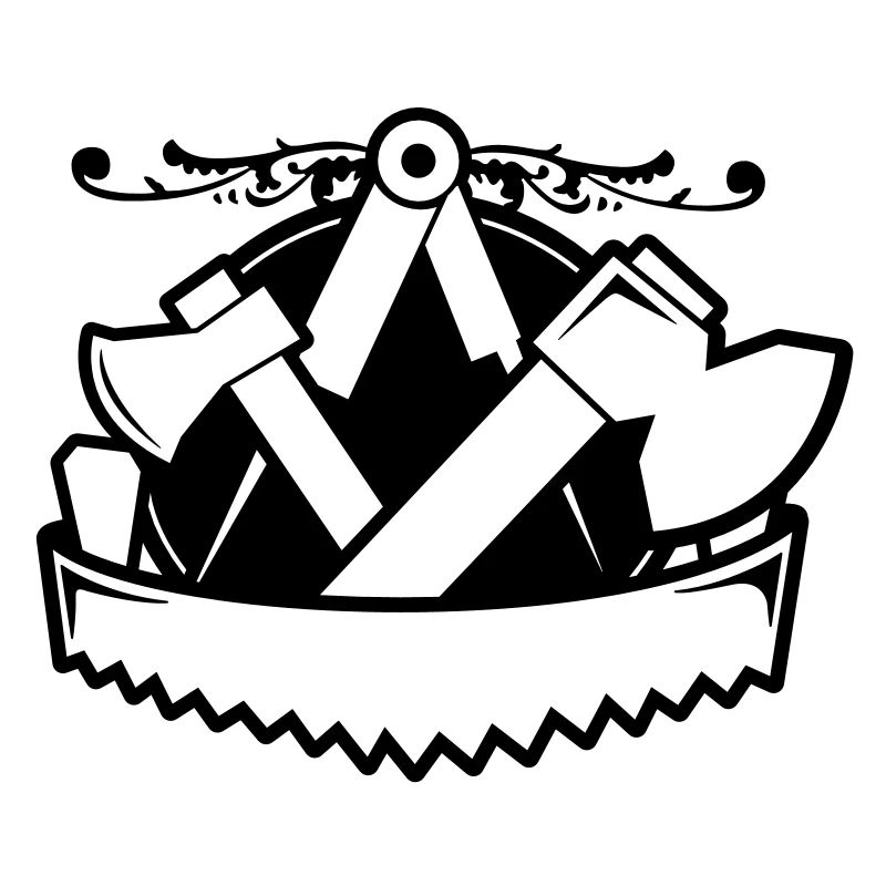 Emblème de charpentiers - Style