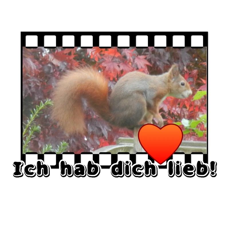 Liebe Paar Eichhoernchen Tier Spruch