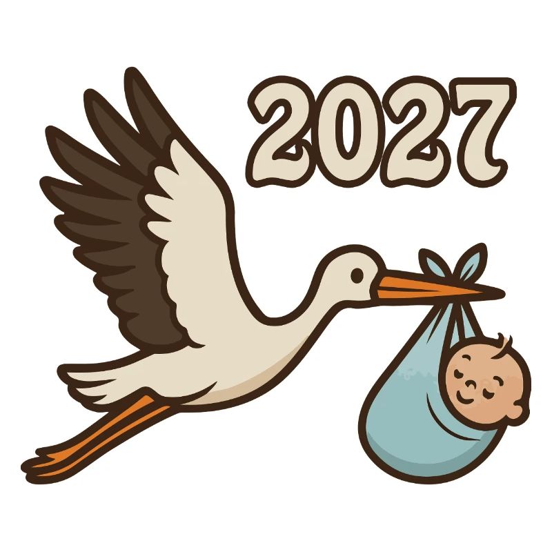 Storch mit Findelkind im Schnabel 2027