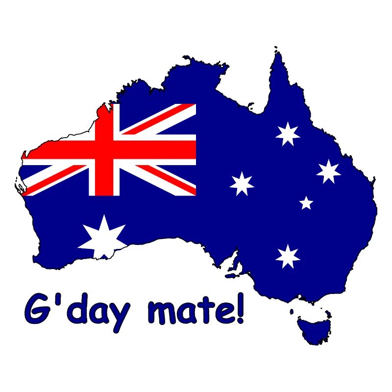 G’day Mate Drapeau australien