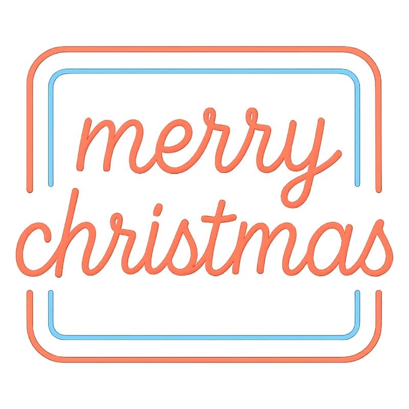 Lettrage Joyeux Noël Néon